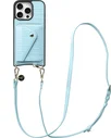 AVY Apple iPhone 16 Pro - Styled Kit - Croco Blauw - Long Leather