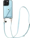 AVY Apple iPhone 15 Pro Max - Styled Kit - Croco Blauw - Long Leather