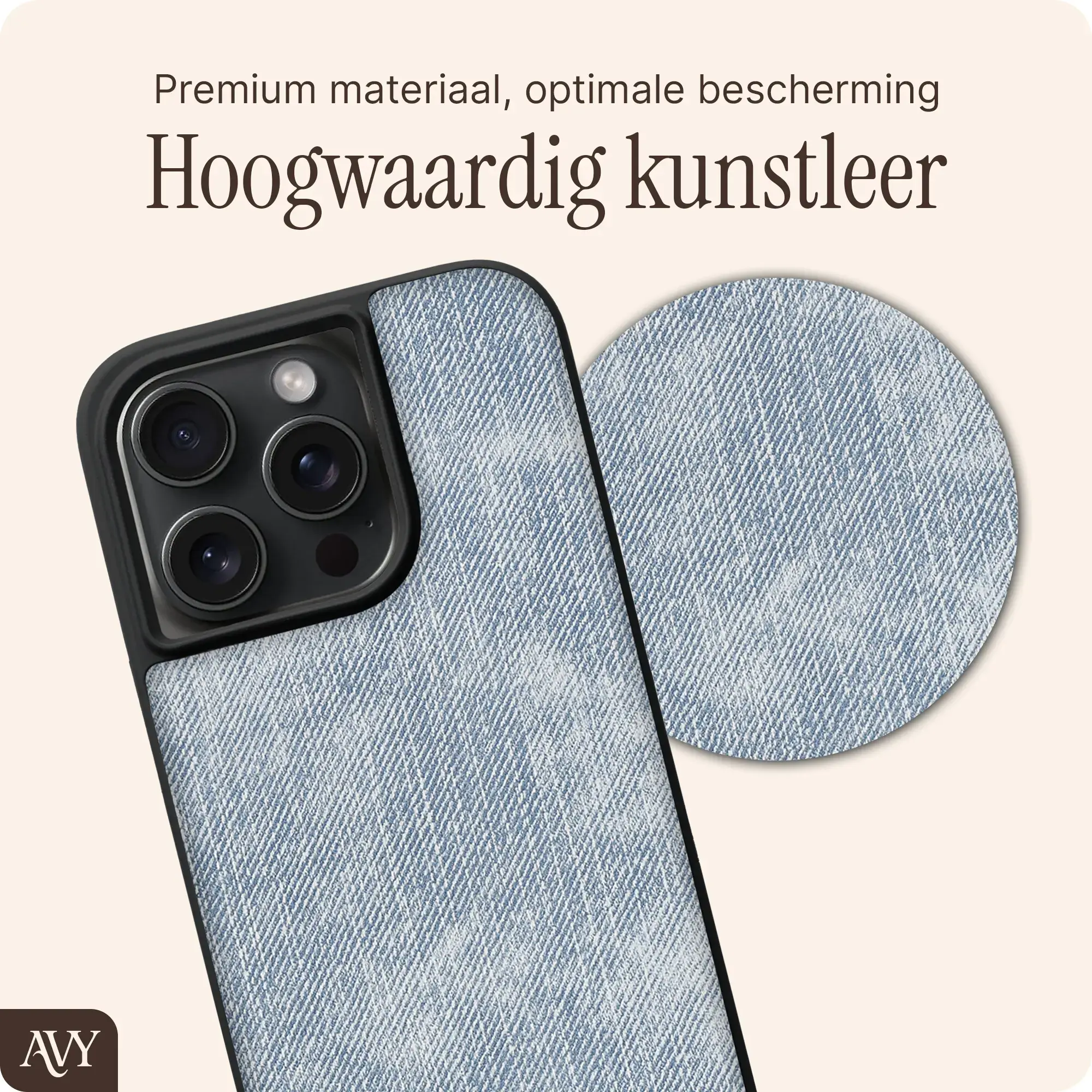 AVY Apple iPhone 15 Pro Max - Styled Kit - Denim - Long Denim afbeelding 6