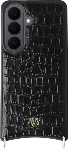AVY Samsung Galaxy S26 Plus - Styled Kit - Croco Zwart - Rosario Leather Set afbeelding 13