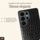 AVY Samsung Galaxy S26 Plus - Styled Kit - Croco Zwart - Rosario Leather Set afbeelding 12
