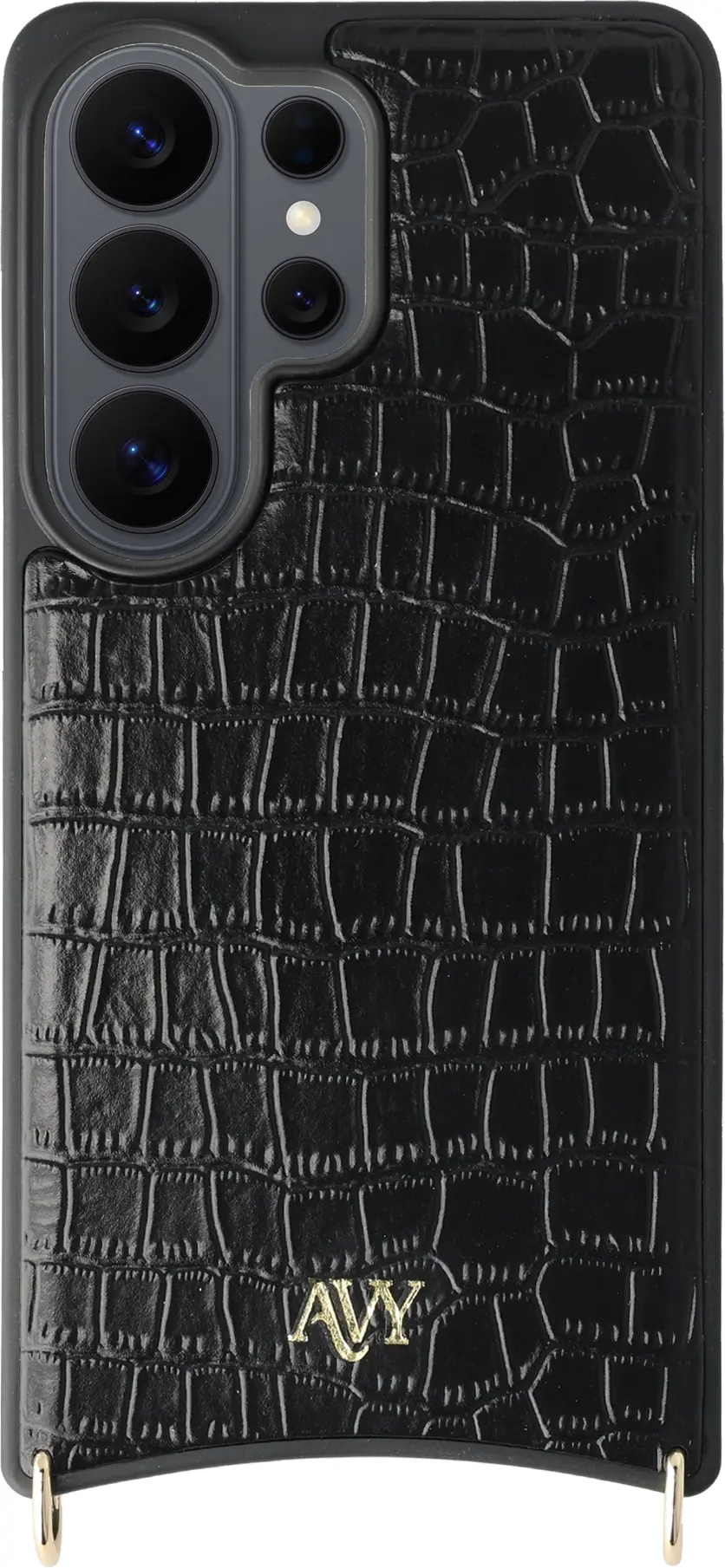 AVY Samsung Galaxy S26 Ultra - Styled Kit - Croco Zwart - Rosario Leather Set afbeelding 13