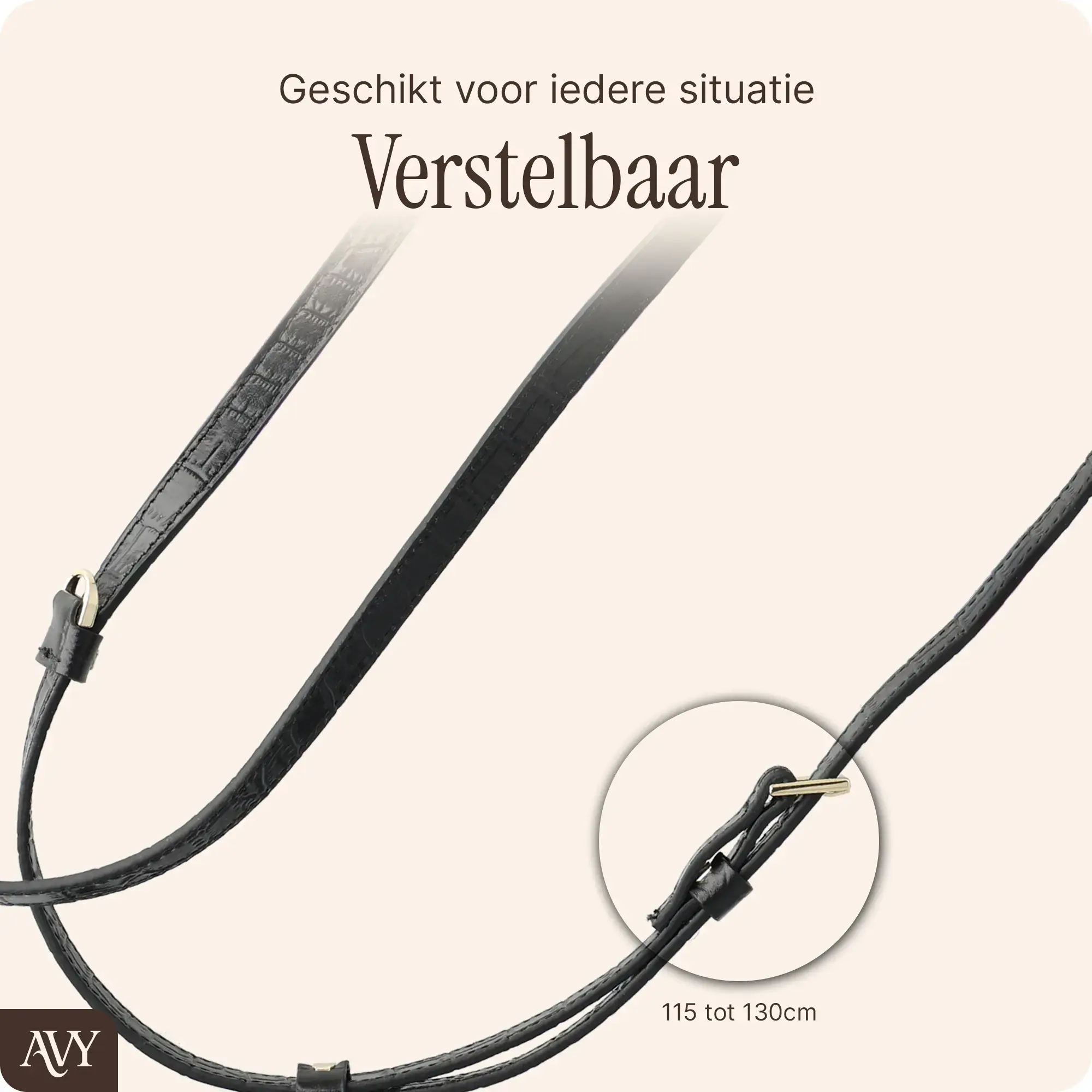 AVY Apple iPhone 17 Pro - Styled Kit - Croco Zwart - Rosario Leather Set afbeelding 9