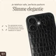 AVY Apple iPhone 17 Pro - Styled Kit - Croco Zwart - Rosario Leather Set afbeelding 13