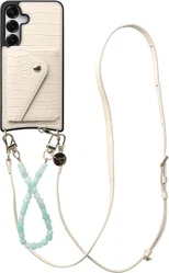 AVY Samsung Galaxy S25 / S24 - Styled Kit - Croco Beige - Cubiq Leather Set afbeelding