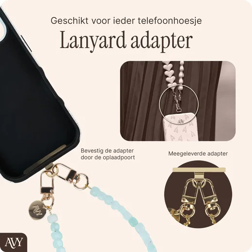 AVY Apple iPhone 16 - Styled Kit - Croco Beige - Cubiq Leather Set afbeelding 11
