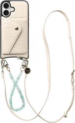 AVY Apple iPhone 16 - Styled Kit - Croco Beige - Cubiq Leather Set afbeelding