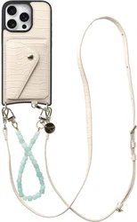 AVY Apple iPhone 16 Pro - Styled Kit - Croco Beige - Cubiq Leather Set afbeelding