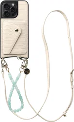 AVY Apple iPhone 15 Pro Max - Styled Kit - Croco Beige - Cubiq Leather Set afbeelding