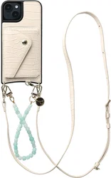 AVY Apple iPhone 14 / 13 - Styled Kit - Croco Beige - Cubiq Leather Set afbeelding