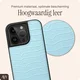 AVY Apple iPhone 15 Pro - Styled Kit - Croco Blauw - Rocher Leather Set afbeelding 4