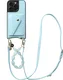 AVY Apple iPhone 15 Pro Max - Styled Kit - Croco Blauw - Rocher Leather Set afbeelding 1
