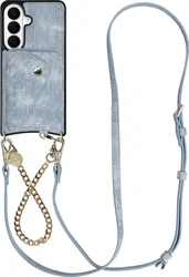 AVY Samsung Galaxy S26 - Styled Kit - Denim - Gold Denim Set afbeelding