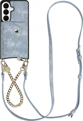 AVY Samsung Galaxy S26 Plus - Styled Kit - Denim - Gold Denim Set afbeelding