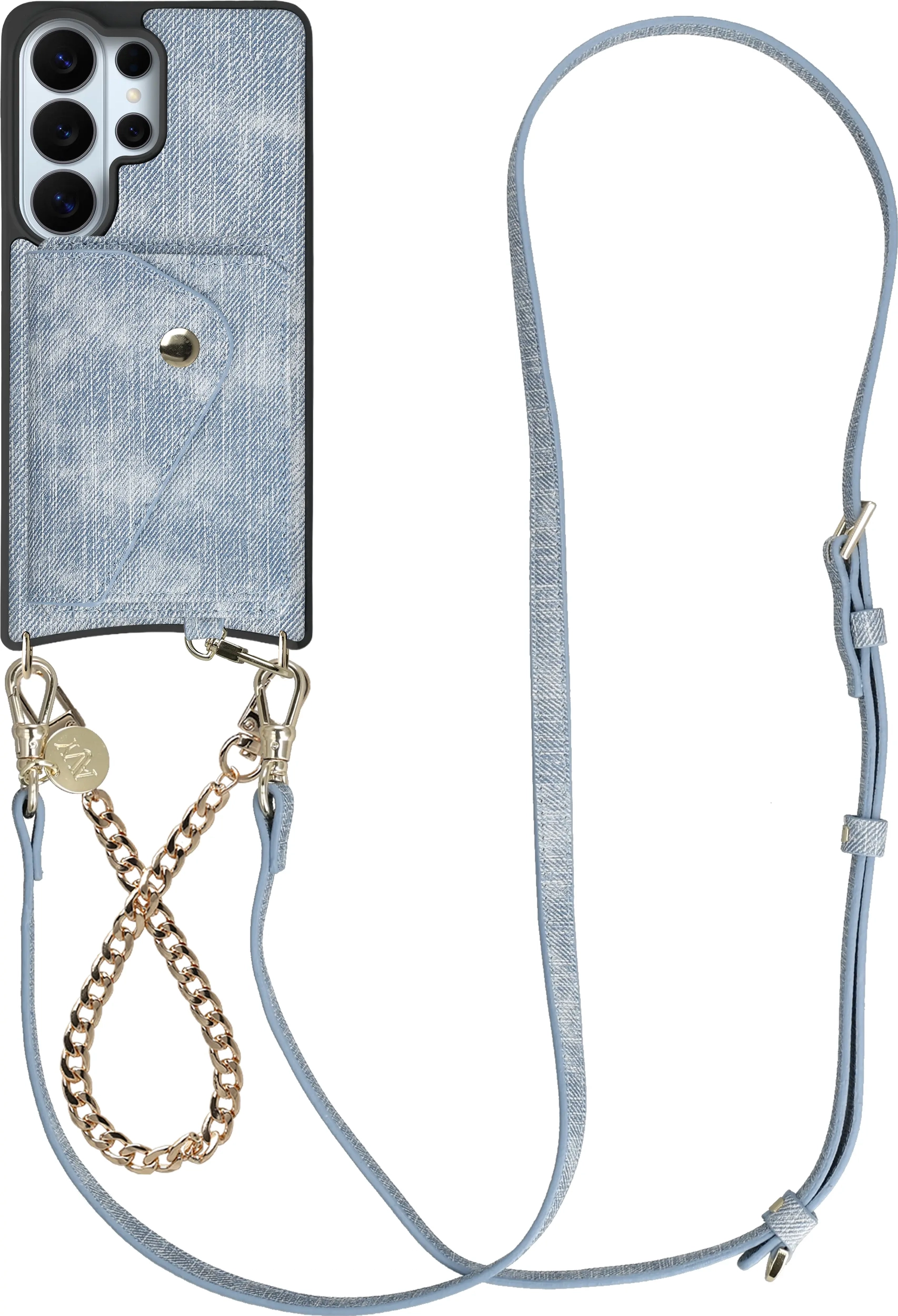 AVY Samsung Galaxy S26 Ultra - Styled Kit - Denim - Gold Denim Set afbeelding 1