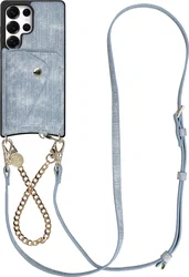 AVY Samsung Galaxy S25 Ultra - Styled Kit - Denim - Gold Denim Set afbeelding