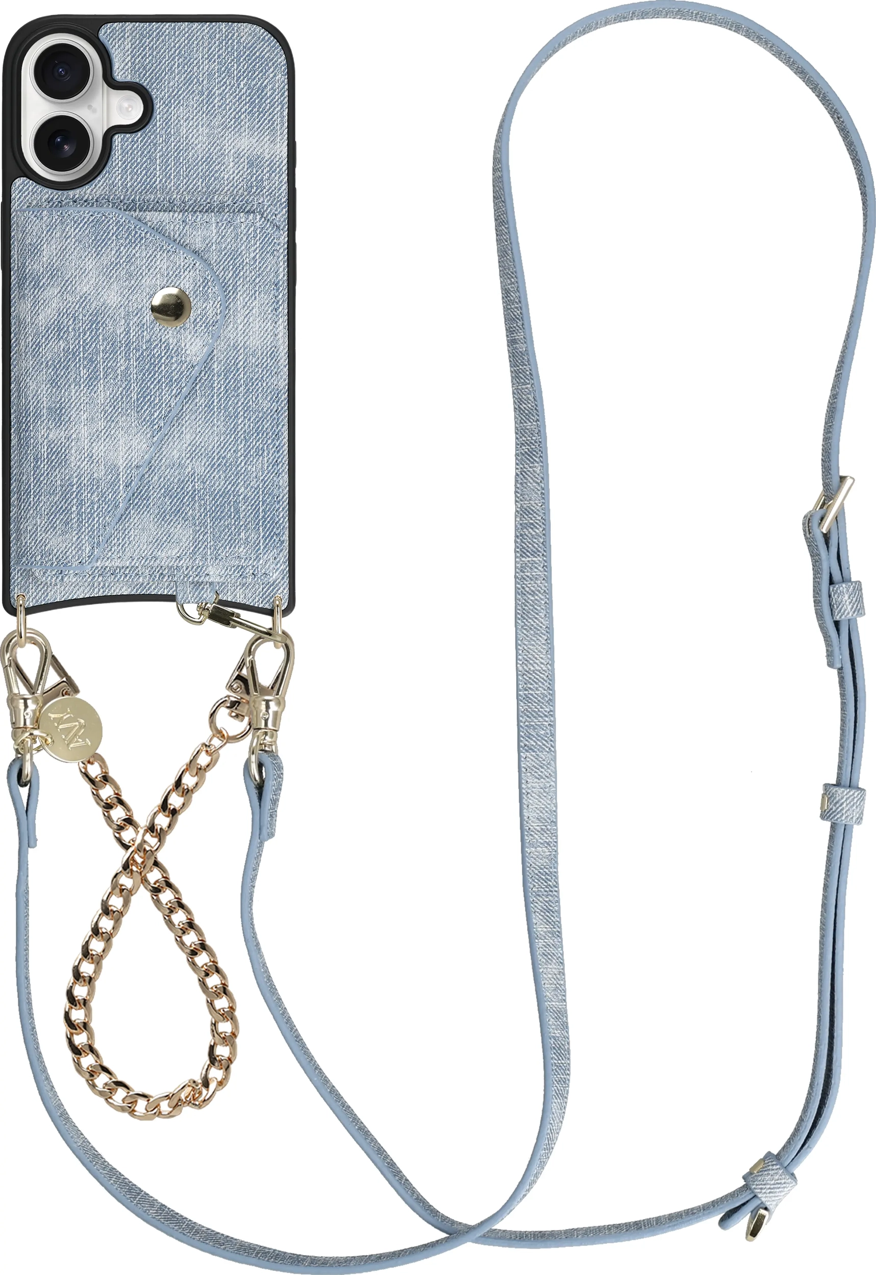 AVY Apple iPhone 16 - Styled Kit - Denim - Gold Denim Set afbeelding 1