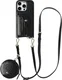 AVY Apple iPhone 16 Pro - Statement Kit - Croco Zwart - Long Leather