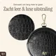AVY Apple iPhone 16 Pro - Statement Kit - Croco Zwart - Long Leather afbeelding 15