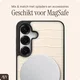 AVY Samsung Galaxy S25 / S24 - Statement Kit - Croco Beige - Long Leather afbeelding 6