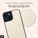AVY Apple iPhone 14 / 13 - Statement Kit - Croco Beige - Long Leather afbeelding 5