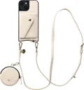AVY Apple iPhone 14 / 13 - Statement Kit - Croco Beige - Long Leather