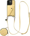 AVY Apple iPhone 15 Pro - Statement Kit - Croco Geel - Long Leather