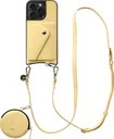 AVY Apple iPhone 15 Pro Max - Statement Kit - Croco Geel - Long Leather