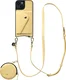 AVY Apple iPhone 14 / 13 - Statement Kit - Croco Geel - Long Leather