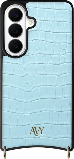 AVY Samsung Galaxy S26 Plus - Statement Kit - Croco Blauw - Long Leather afbeelding 16