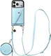 AVY Apple iPhone 17 Pro - Statement Kit - Croco Blauw - Long Leather