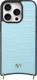 AVY Apple iPhone 16 Pro - Statement Kit - Croco Blauw - Long Leather afbeelding 17