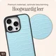 AVY Apple iPhone 16 Pro Max - Statement Kit - Croco Blauw - Long Leather afbeelding 6