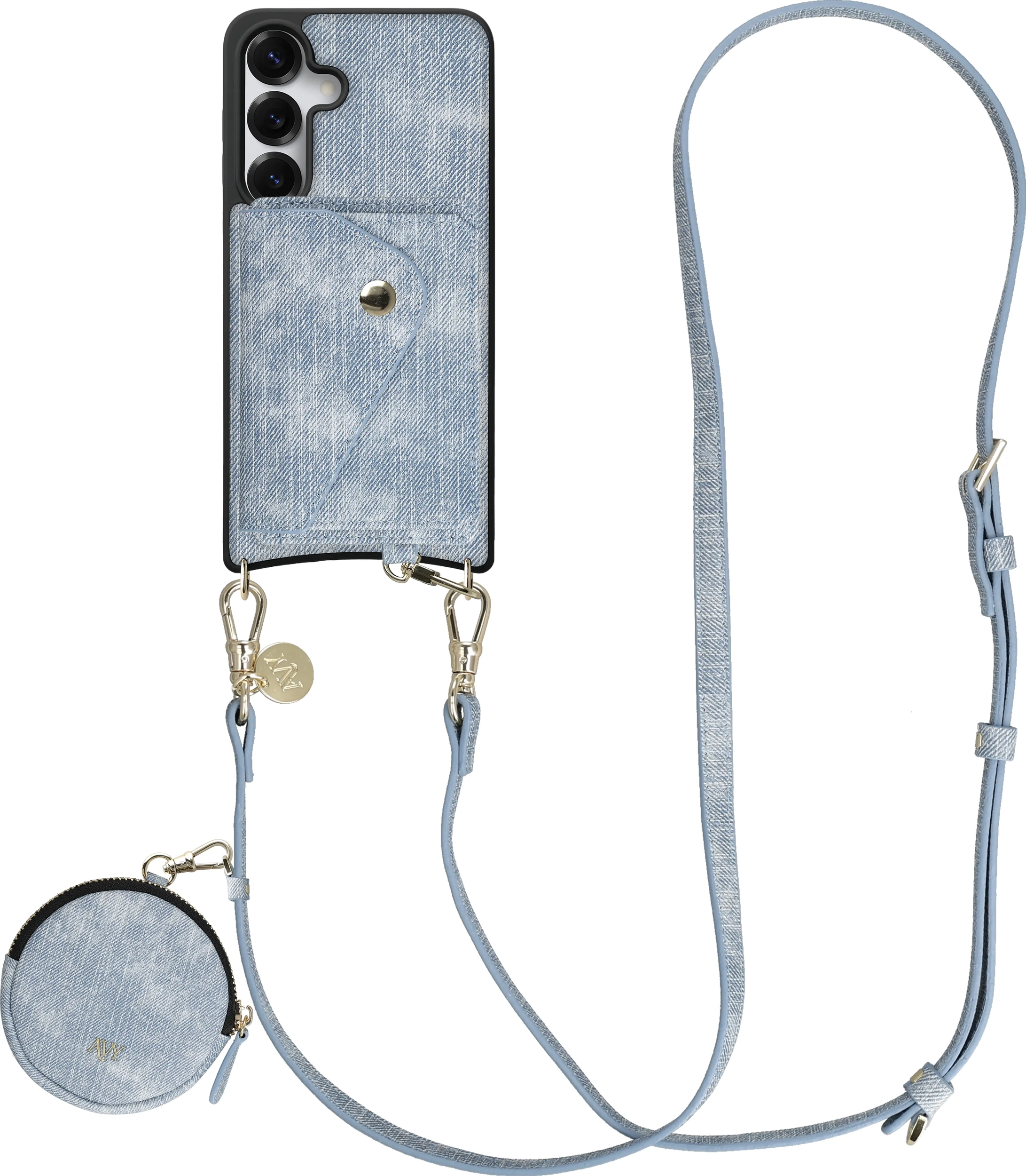 AVY Samsung Galaxy S25 / S24 - Statement Kit - Denim - Long Denim afbeelding 1