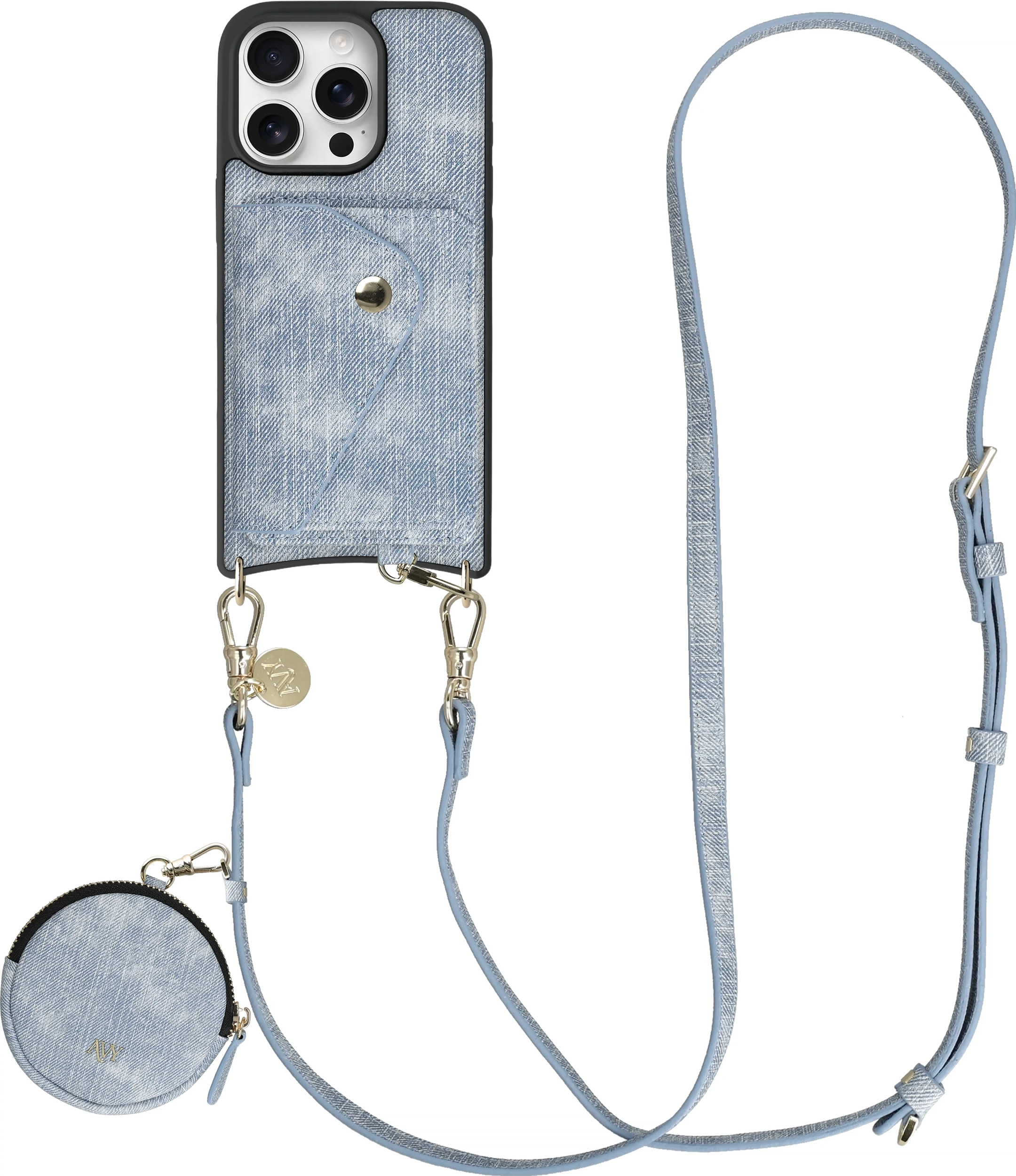 AVY Apple iPhone 16 Pro - Statement Kit - Denim - Long Denim afbeelding 1