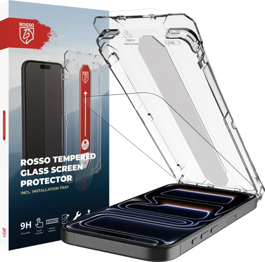 Rosso Apple iPhone 18 Pro Max Tempered Glass met Installatietray Dust Removal afbeelding 2