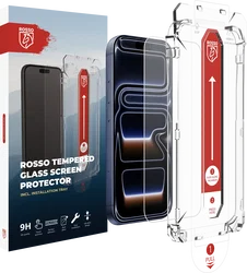 Rosso Apple iPhone 18 Pro Max Tempered Glass met Installatietray Dust Removal afbeelding