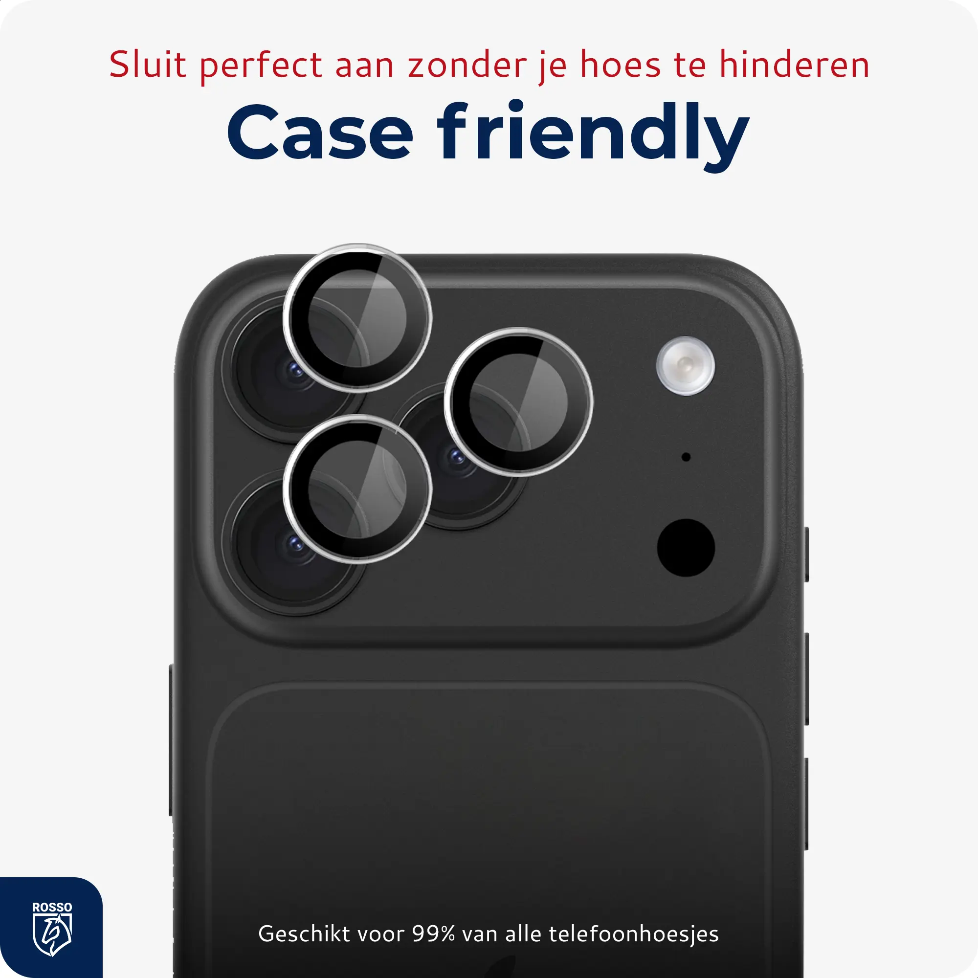 Rosso Apple iPhone 18 Pro / 18 Pro Max Camera Frame Protector Transparant afbeelding 6