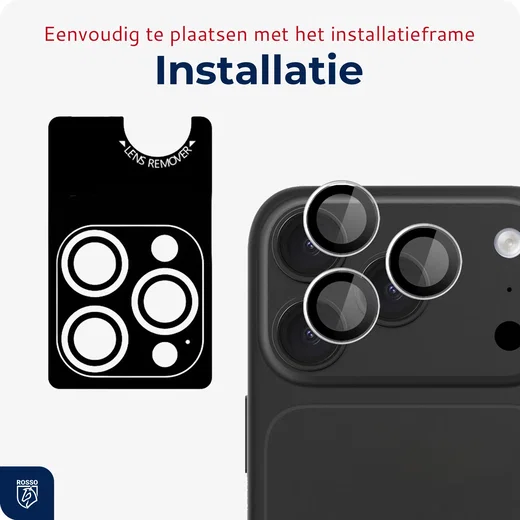 Rosso Apple iPhone 18 Pro / 18 Pro Max Camera Frame Protector Transparant afbeelding 5