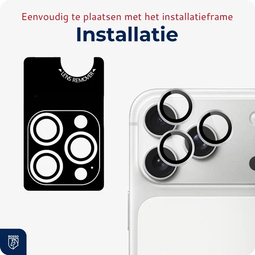 Rosso Apple iPhone 18 Pro / 18 Pro Max Camera Frame Protector Zilver afbeelding 6