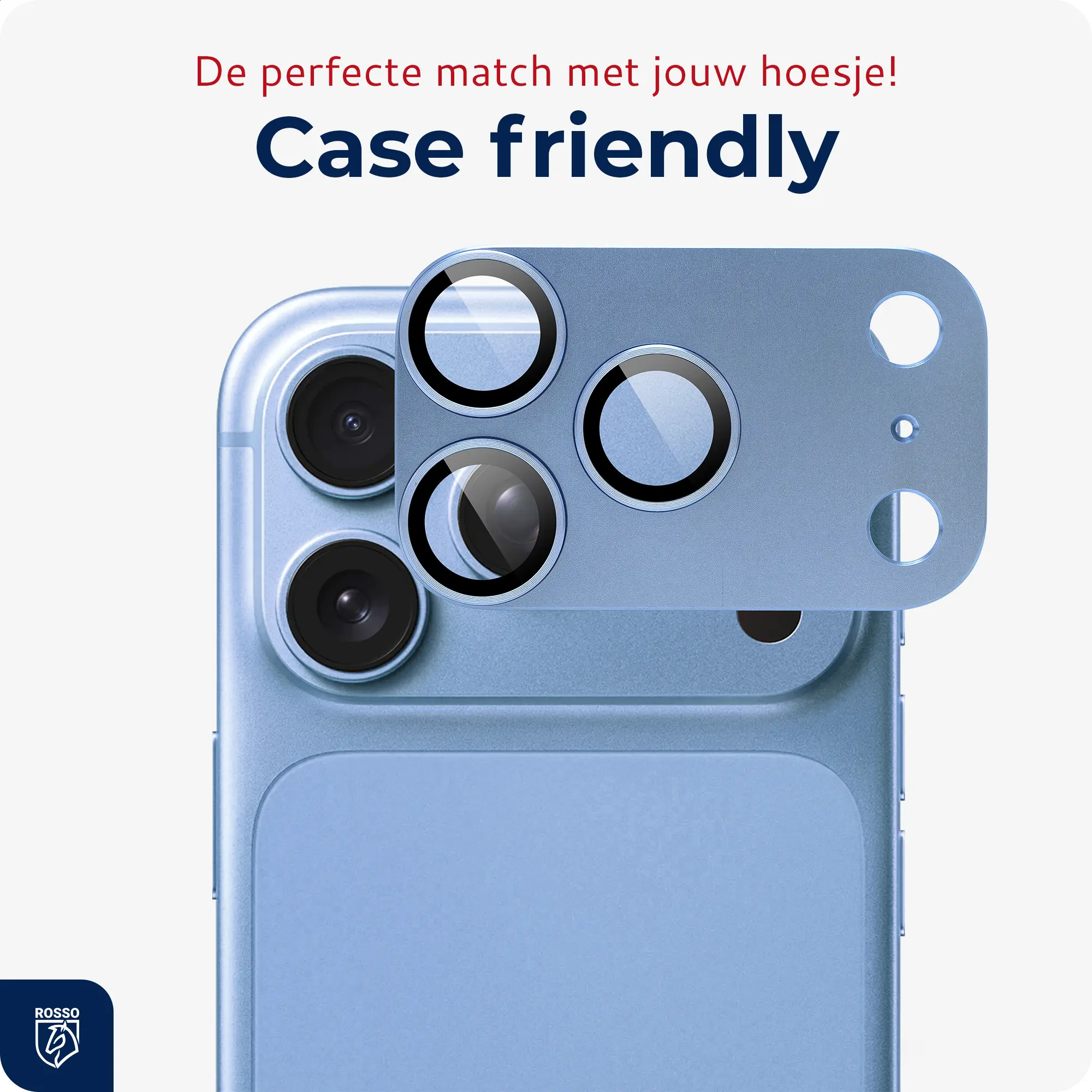 Rosso Apple iPhone 18 Pro Camera Lens Protector Licht Blauw afbeelding 6
