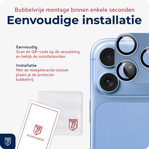 Rosso Apple iPhone 18 Pro Camera Lens Protector Licht Blauw afbeelding 4