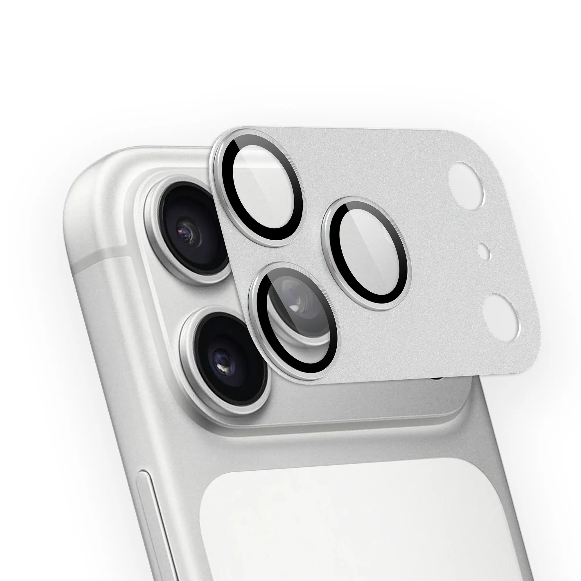 Rosso Apple iPhone 18 Pro Camera Lens Protector Zilver afbeelding 2