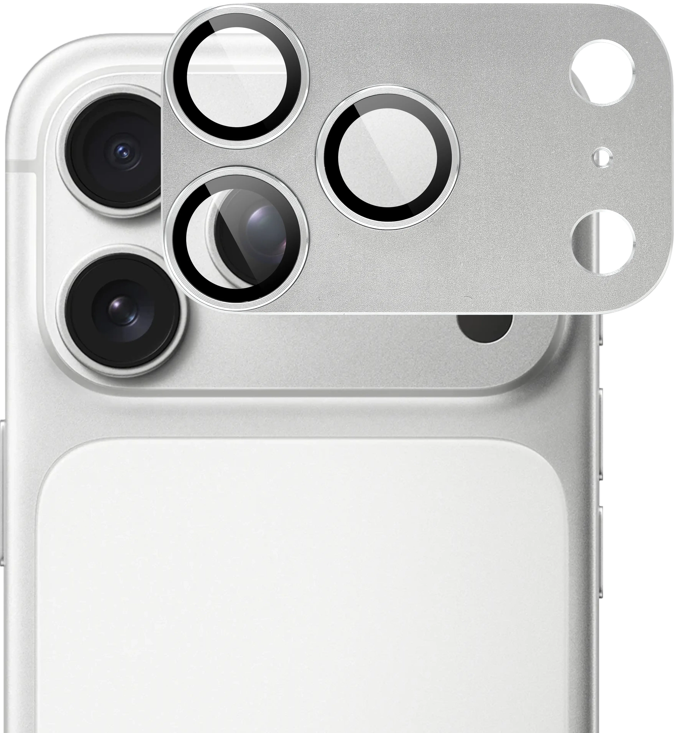 Rosso Apple iPhone 18 Pro Camera Lens Protector Zilver afbeelding 1