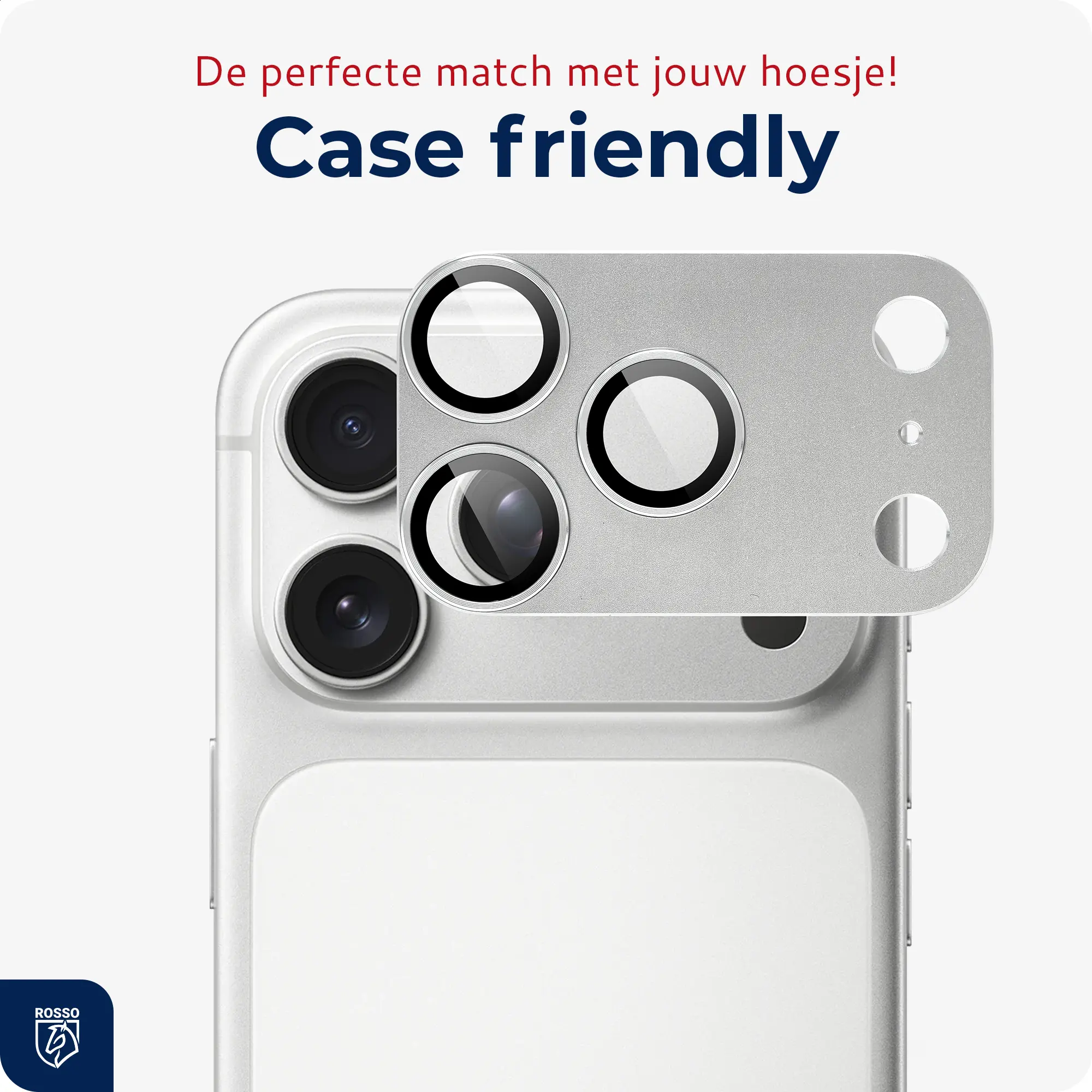 Rosso Apple iPhone 18 Pro Camera Lens Protector Zilver afbeelding 7