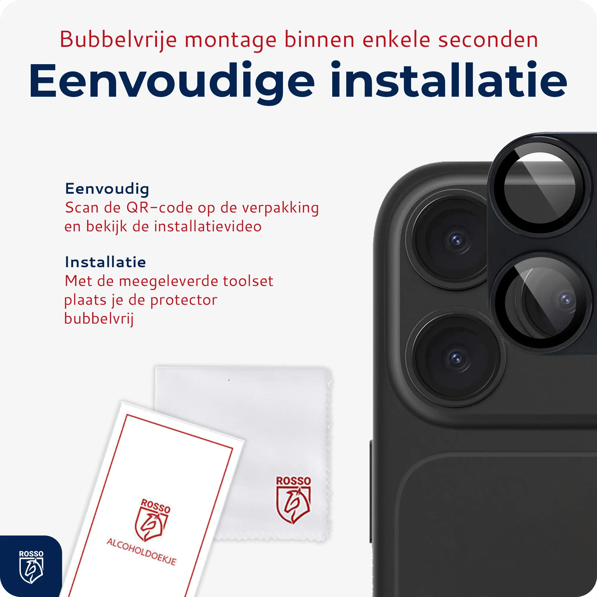 Rosso Apple iPhone 18 Pro Max Camera Lens Protector Donker Grijs afbeelding 4
