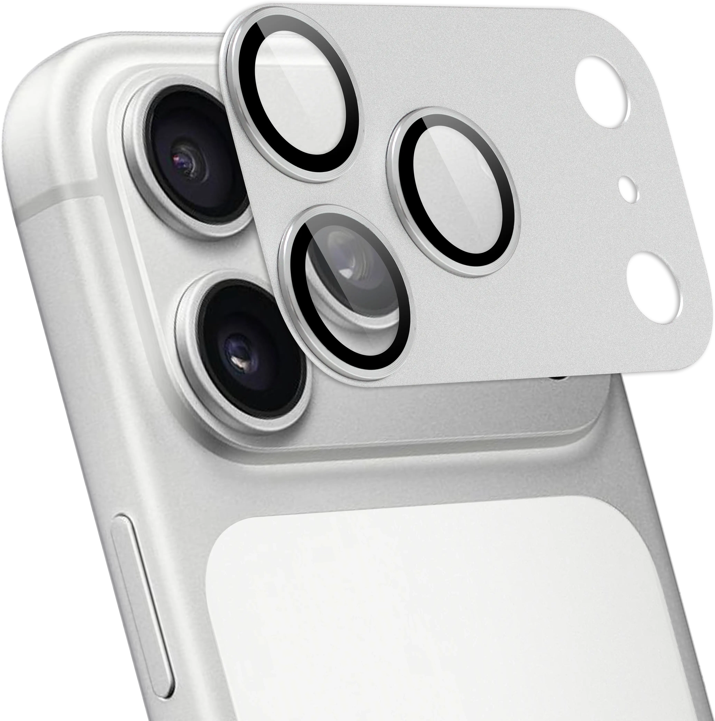 Rosso Apple iPhone 18 Pro Max Camera Lens Protector Zilver afbeelding 2