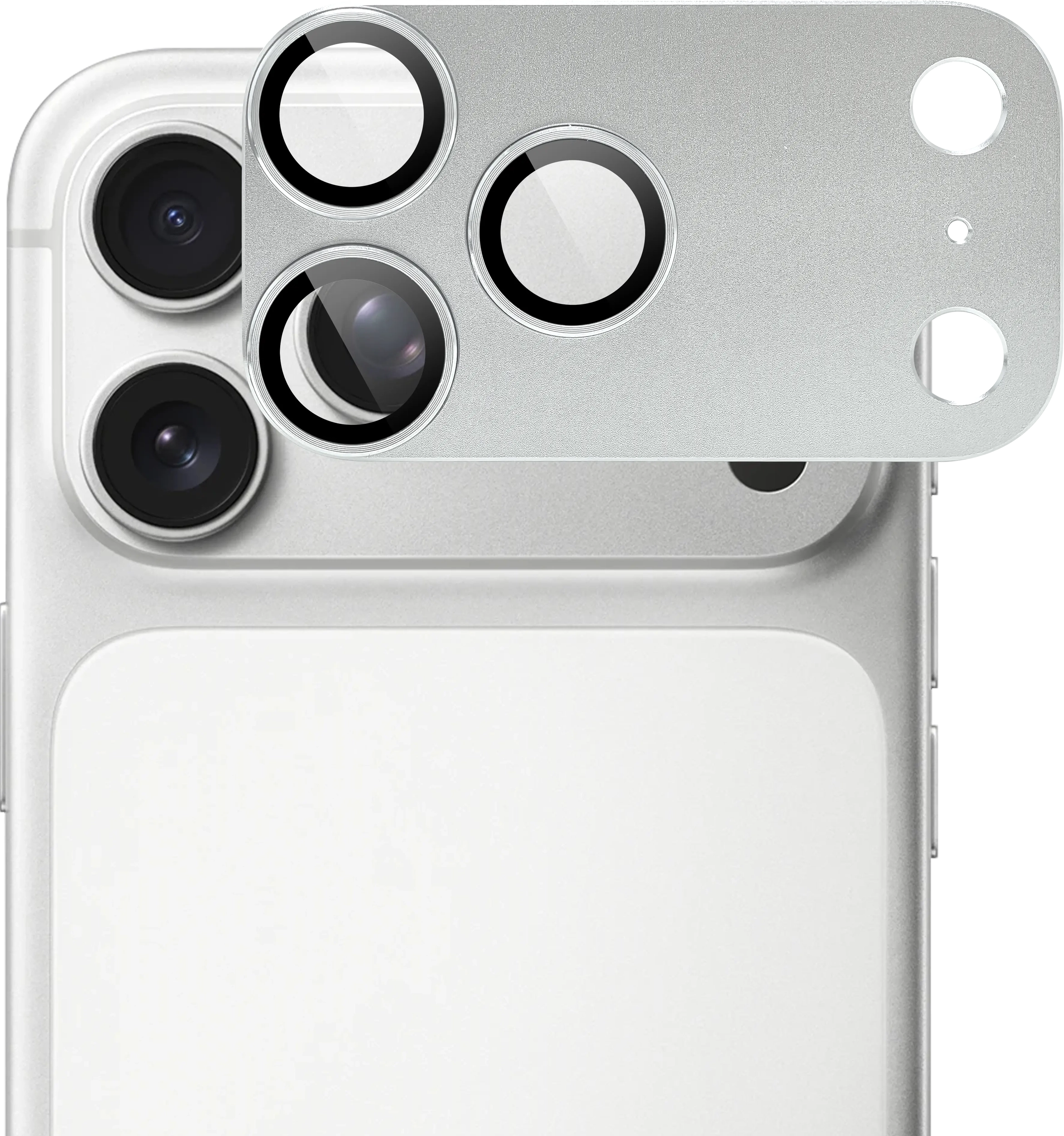 Rosso Apple iPhone 18 Pro Max Camera Lens Protector Zilver afbeelding 1