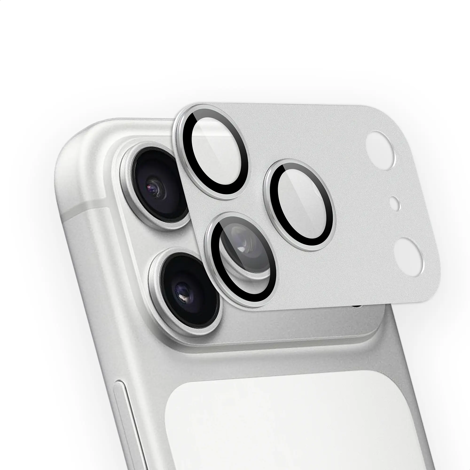 Rosso Apple iPhone 18 Pro Max Camera Lens Protector Zilver afbeelding 9