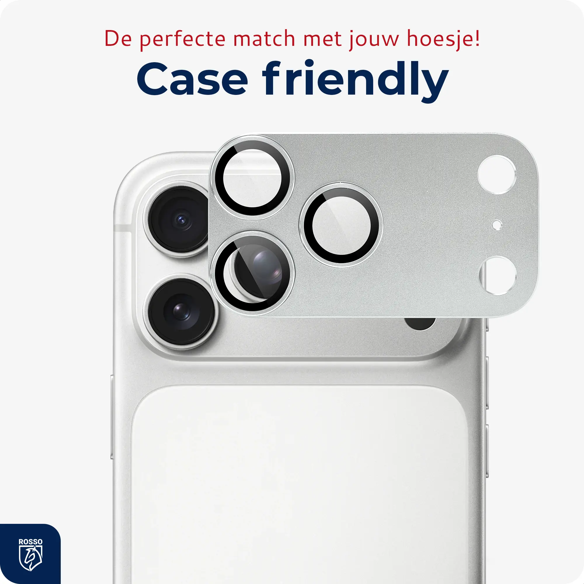Rosso Apple iPhone 18 Pro Max Camera Lens Protector Zilver afbeelding 7
